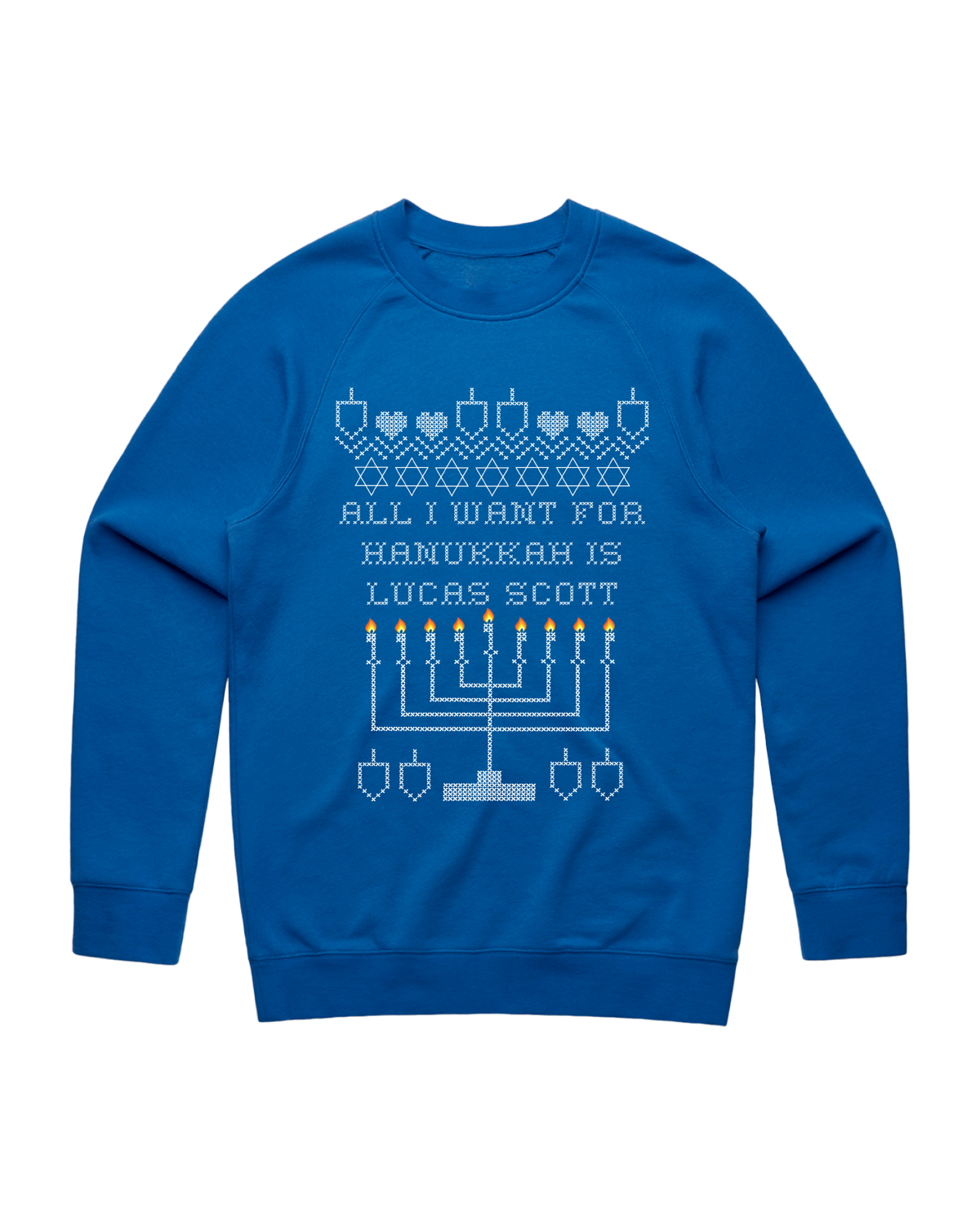 All I Want For Hanukkah Crewneck - Lucas Scott