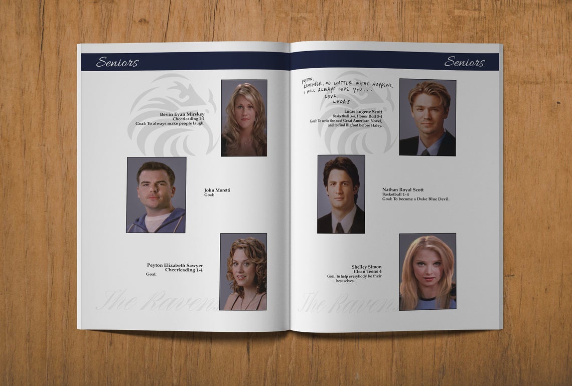 Tree Hill High School Class of 2007 Yearbook Replica.